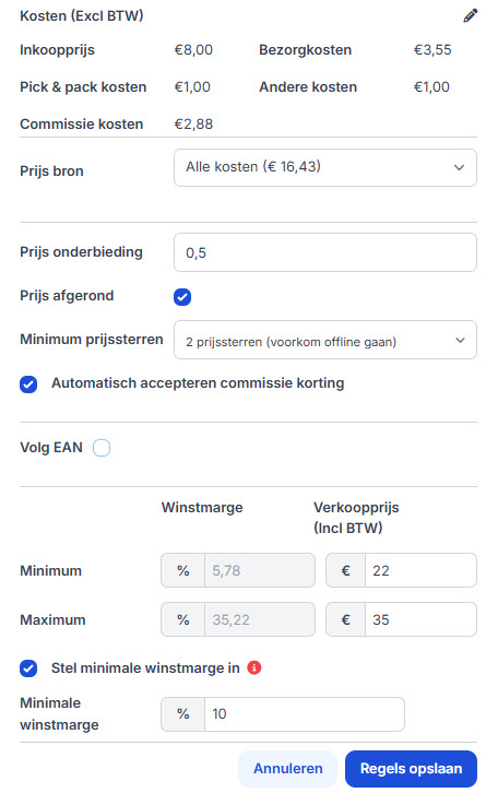 Optimaal prijzen voor producten van je eigen merk